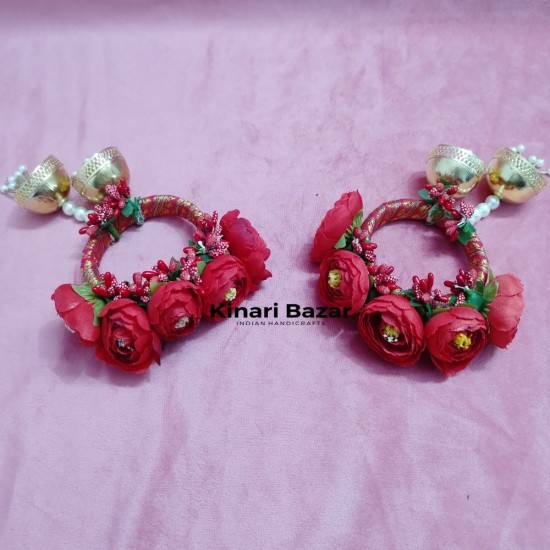 Handcrafted Flower Silk Thread Bridal Bangles  