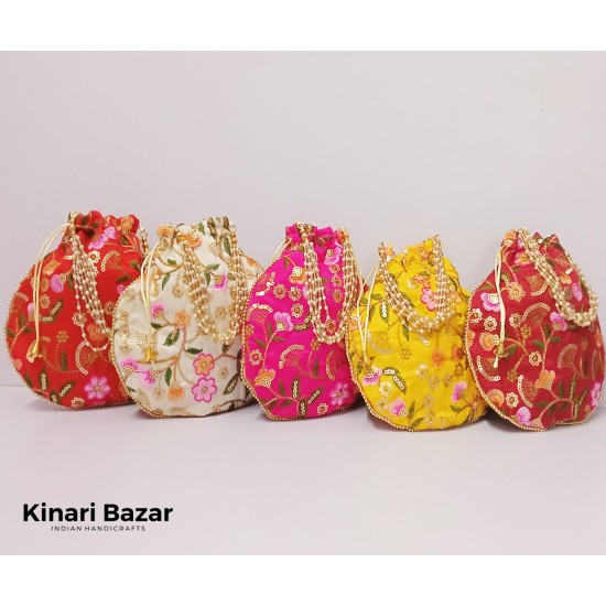 Embroidered Women Potli Bags