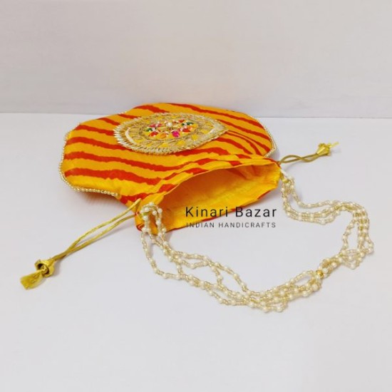 Gota Leheriya Potli Bags