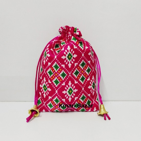 Patola Print Potli Bags for Gift