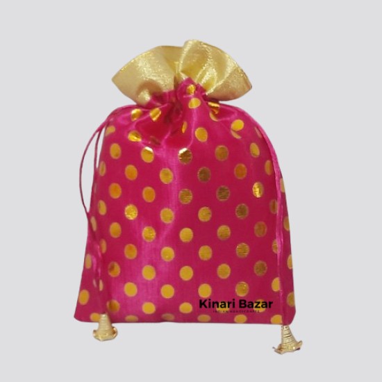 Polka Dot Favors Packaging Potli Bags