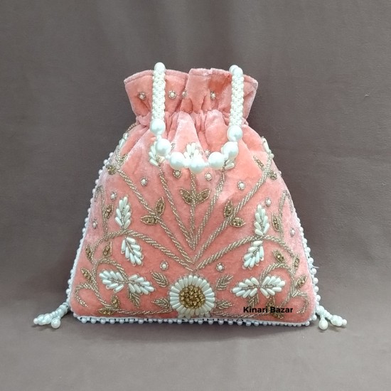 Stylish Potli Bag Baby Pink