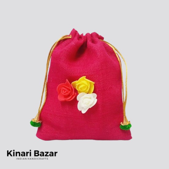 Decorative Jute Potli Bags